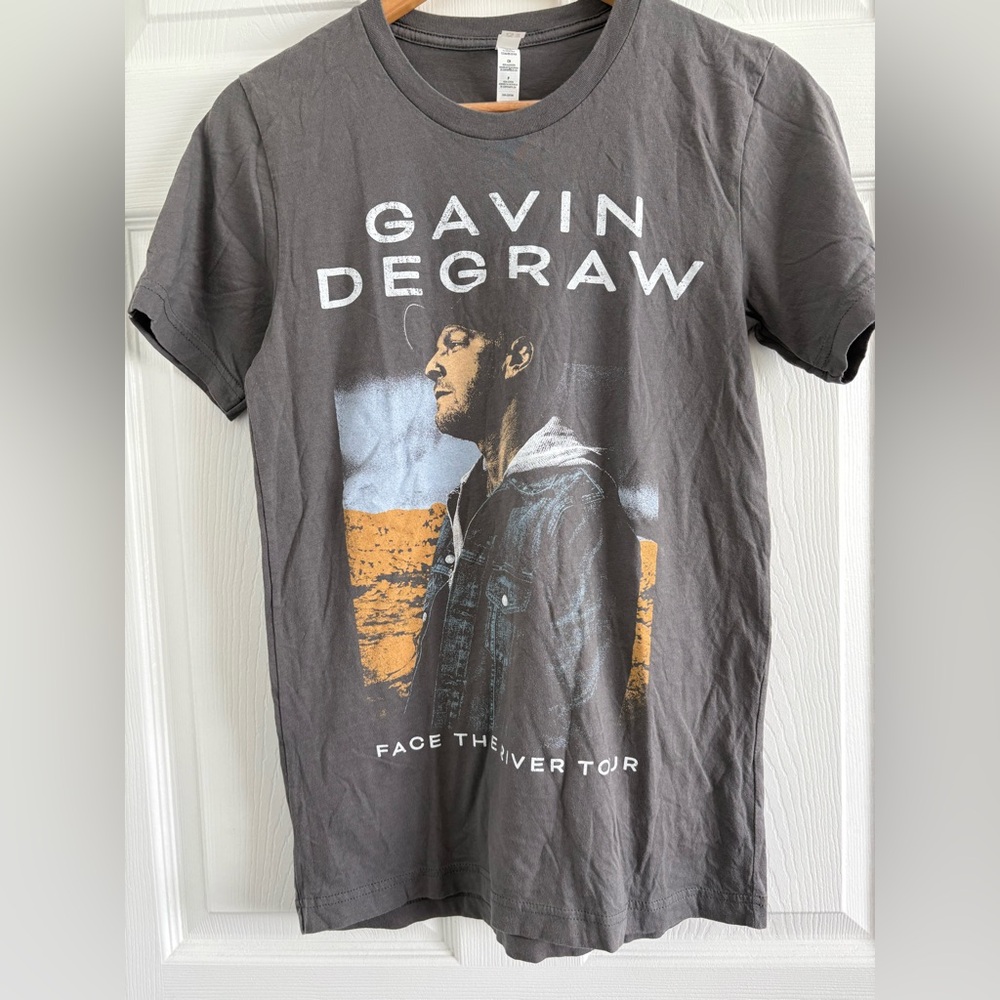 Brand new. Size small Gavin Degraw gray Face The River tour merch shirt 2022.